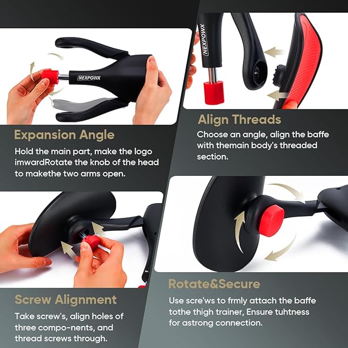 Pelvic Floor Trainer, Kegel Exercise Equipment for Men and Women, Thigh and Leg Exerciser for Core Strength, Home Workout Device for Bladder Support