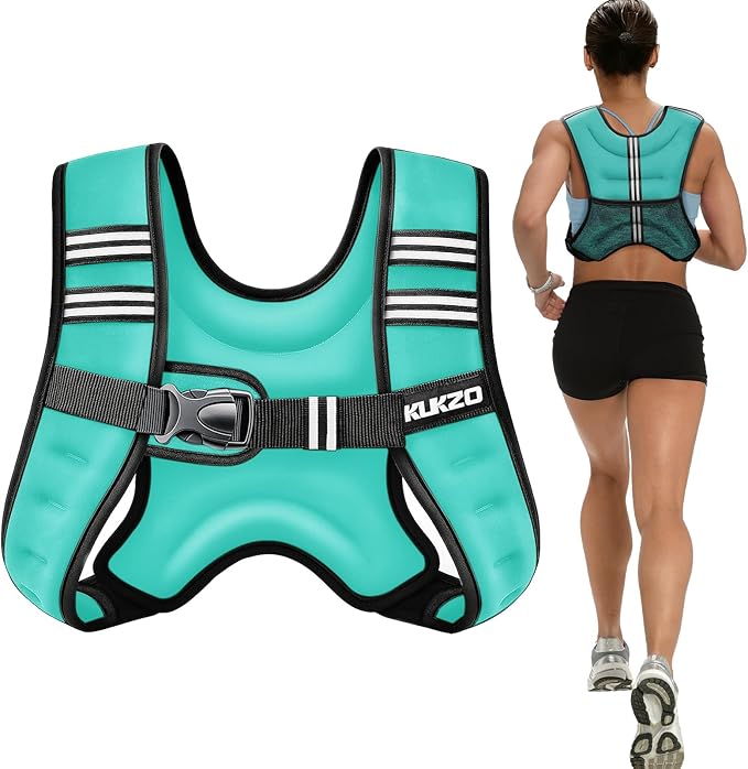 Weighted Vest Woman, 6/8/12/16/20/25/30 Lb Unisex Reflective Strength Training Weight Vest For Running, Jogging, Cardio & Workouts