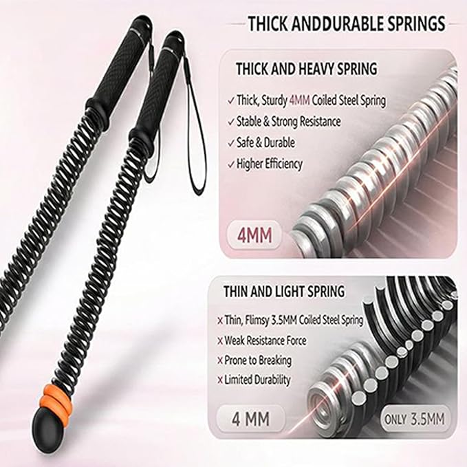 Cordless Battle Rope | Body Conditioning Equipment & Fitness,Cordless Exercise Rope for Workout,For Indoor Outdoor Gym Living Room Women Men Athletes