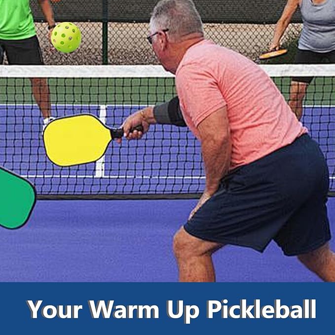 Mini Pickleball Practice Balls Warm Up Fast,Perfect Solo or Partner Gift for All Ages & Skills,Boost Reflexes & Hand-Eye