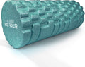 High Density Foam Roller Massager for Deep Tissue Massage of The Back and Leg Muscles - Self Myofascial Release of Painful Trigger Point Muscle Adhesions - 13" Turquoise