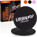 URBNFit Gliding Discs Core Sliders - Dual Sided Exercise Disc for Smooth Sliding On Carpet and Hardwood Floors - Gliders Workout Legs, Arms Back, Abs at Home or Gym or Travel - Fitness Equipment