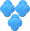 Reaction Ball, Hex Bounce PR Coordination Reflex Exercise Sports Fitness Training Ball 3pcs
