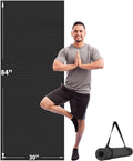 CAMBIVO Yoga Mat for Women and Men, Extra Long and Wide Exercise Mat(72"x48"/84"x30"), Large Non Slip Workout Mat for Yoga, Pilates, Fitness, Barefoot Workouts, Home Gym Studio