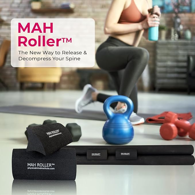 MAH Roller, Neck & Spine Alignment Tool Pack of 2 Accessory for Parasetter and MINIs Back Pain Relief, Posture Support, Stretch & Recovery Foam Roller for Pilates, Yoga, Physical Therapy