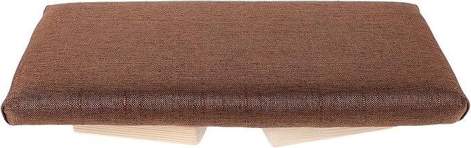 Kisangel Folding Meditation Bench Wooden Prayer Stool Ergonomic Floor Chair for Adults and Seniors Portable Compact Seat for Yoga and Zen Practice