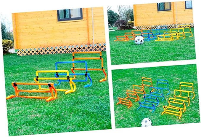 POPETPOP Removable Soccer Training Hurdles Agility Exercise Equipment for Sports Football Field Barriers for Enhanced Speed Coordination Orange