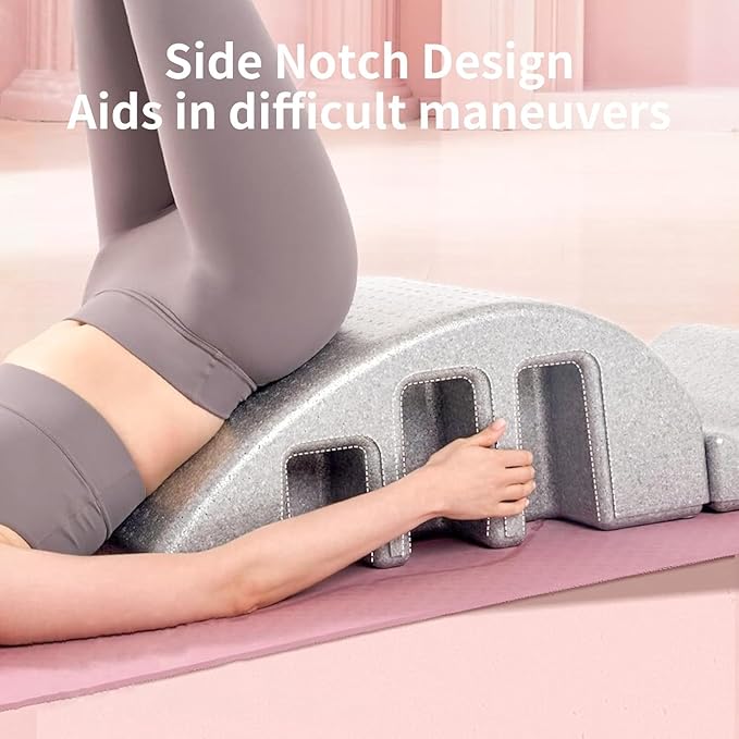 Compact Pilates S-Curve Trainer: Core Strength, Balance Equipment with Non-Marking Base - Lightweight for Home Fitness