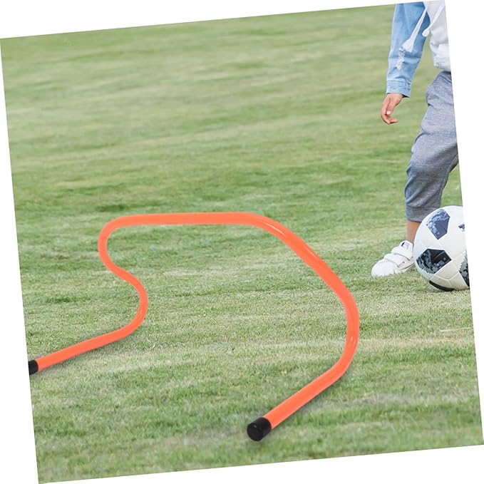 4pcs Speed Hurdles 15cm Plastic Track Hurdle Training Equipment for Agility and Running Practice Football Soccer Training