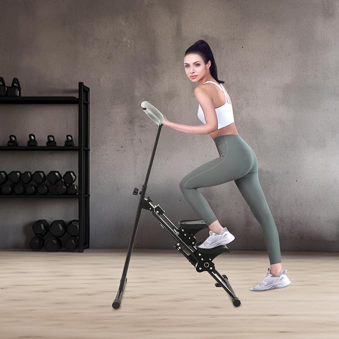 Foldable Stair Stepper for Home, Vertical Climber with LCD Display | 220lbs Capacity, 3-Level Adjustable Pedals | Anti-Slip Handlebar & Sturdy Steel Frame for Full Body Workout