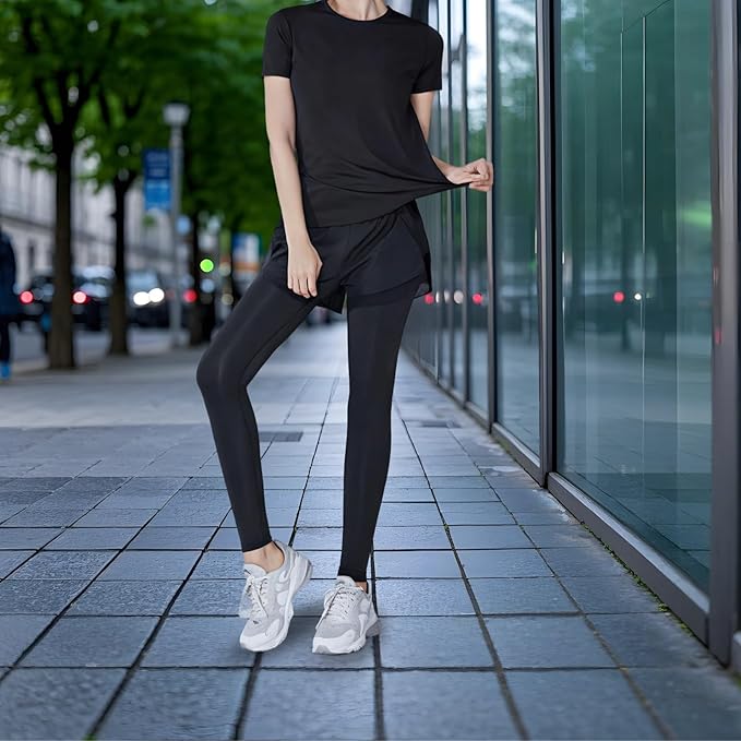 Pilates Set For Women, Four-Piece Yoga Outfit With Jacket, Bra Top, Shorts, And Pants, Xxl, Black, Breathable, Anti-Pilling, Fits 5 Ft To 5 Ft 11 In, 110 To 330