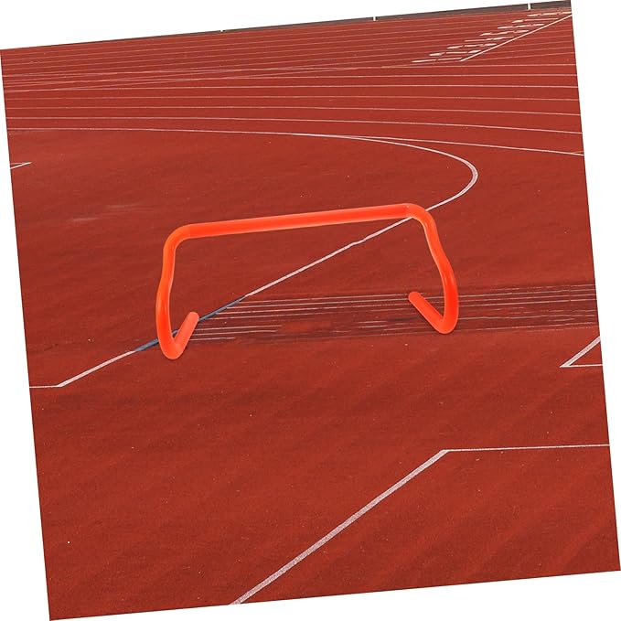 Stable Orange Training Hurdles for Football Agility and Speed Improvement Outdoor Ladder Rack for Athletes Practical Strength and Jumping Exercise Equipment