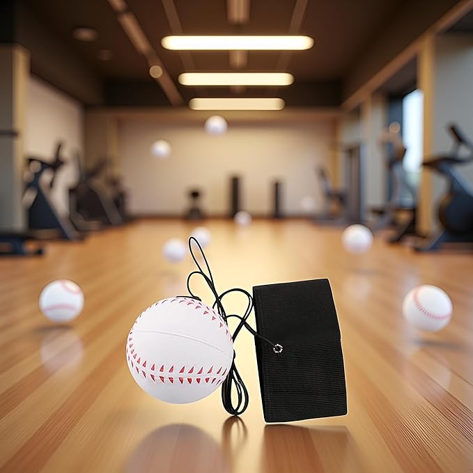 Professional Reaction Training Wristball Set (2.36") - Elastic Rebound Sports Equipment, Hand-Eye Coordination Exercise Tools for Athletes and Adults