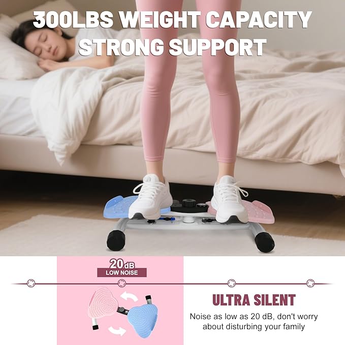 Waist Twisting Machine, Ab Twister Board for Exercise, Noiseless Exercise Waist Twister for Home Gym Equipment, 330 lbs Capacity | Track Time, Reps, Calories with Digital Display