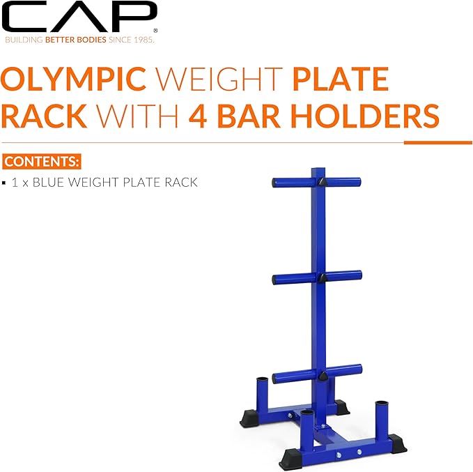 CAP Barbell Olympic Bumper Plate Tree Rack