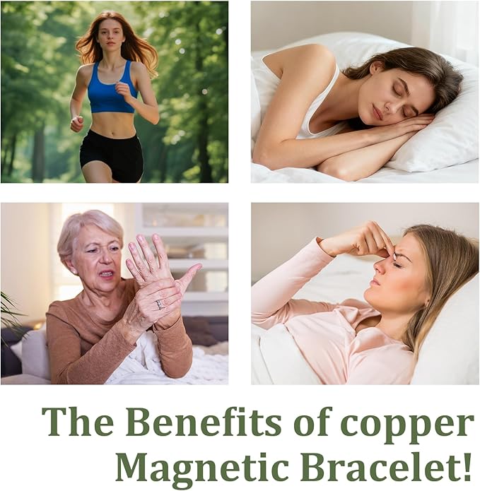 2PCS Magnetic Copper Rings for Women, Elegant Lymphatic Jewelry Gifts, Vintage Flower Adjustable Design(Copper)