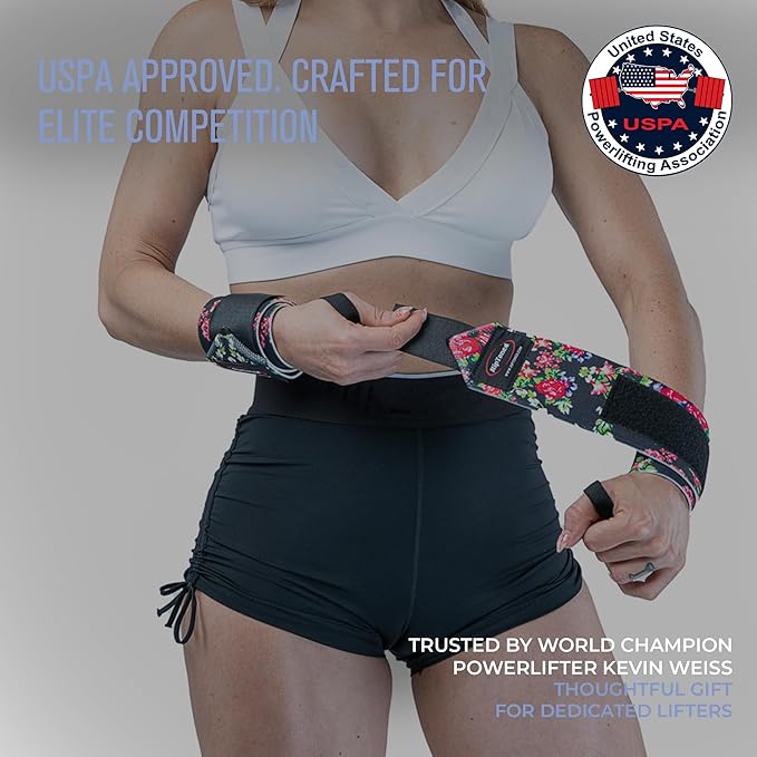 Rip Toned Wrist Wraps for Weightlifting – USPA & USAPL Approved 18" Wrist Straps for Powerlifting – Adjustable, Durable Gym Wraps with Thumb Loop – Quality Support for Men & Women