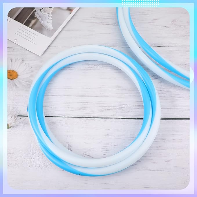 Jerify LED Hoop Light up LED Glowing Lights Fitness Exercise Hoops 10 Color Changing Exercise Glowing Hoop for Halloween Party Favors Dance Dark Fitness