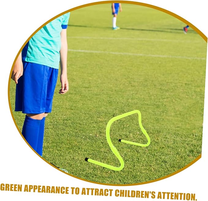 Kisangel Professional Soccer Training Agility Hurdles Adjustable PVC Sports Equipment for Boys and Girls and Athletes Wear-Resistant and Convenient for Speed and Footwork Development