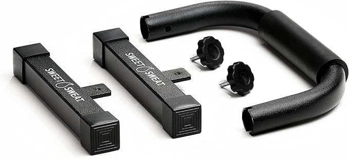 Sweet Sweat Push Up Bars, by Sports Research - Durable, Non-Slip with Comfort Grip - Calisthenics Equipment for Bodyweight Fitness & Strength Training - Floor Stand Pushup Bar Handles for Men & Women
