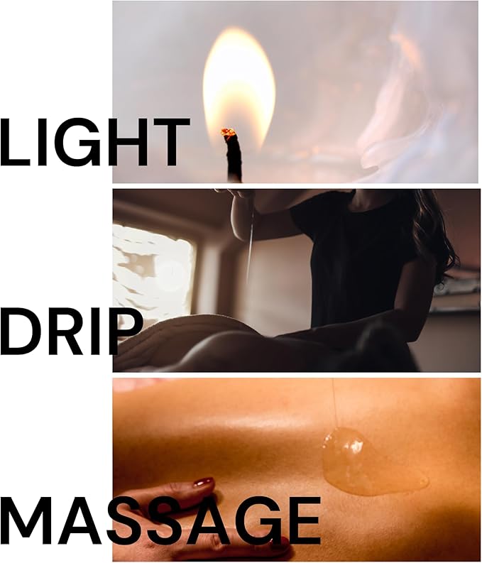 Massage Candle Chocolate Strawberry 4 oz, Couples Toys or Couples Gift