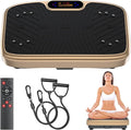 Vibration Plate Exercise Machine, Vibrating Plate Platform for Lymphatic Drainage with 200 Adjustable Speeds, Power Vibration Plate for Weight Loss & Fitness, Supports Weight 450 Lbs