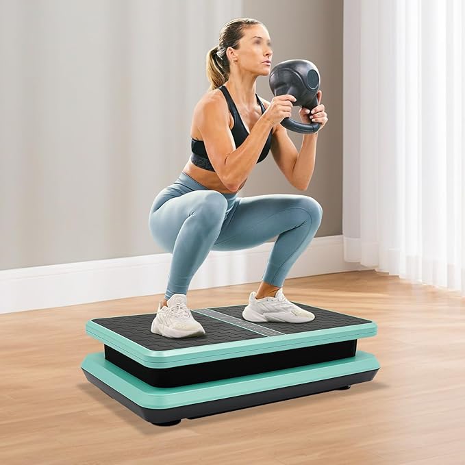 Vibration Plate Exercise Machine, Fitness Platform Exercise Machine, Timed Vibrating Weight Loss Board, 330.69 Lbs Load-Bearing Capacity Stand Shake Board for Homes and Gyms