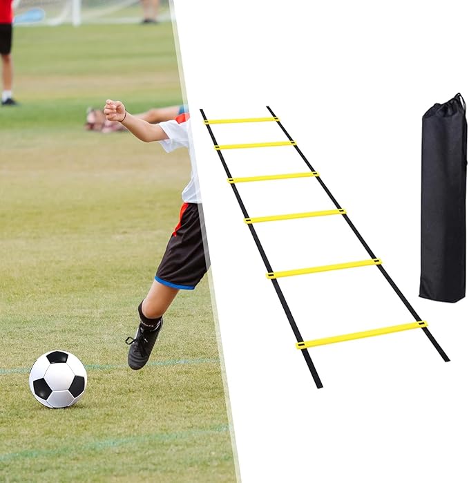 Agility Ladder Football Speed Training Equipment Soccer and Strength Nylon PP Material Suitable for Kids Adults Athletes