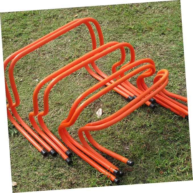 2pcs Agility Hurdles 15cm Plastic Speed Training Equipment for Football Soccer Track and Field Fitness