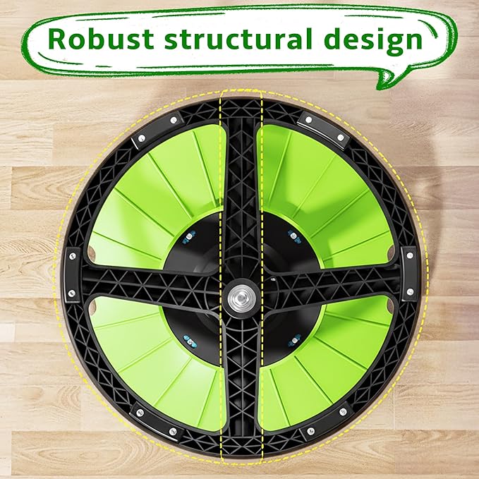 1 Durable Plastic Rotating Sensory Chair - Pilates Stability Chair, Oval Eggshell Design, Upgraded Non-Slip Base, Office Stool, Training And Rehabilitation Equipment, Suitable For Home Use (green)