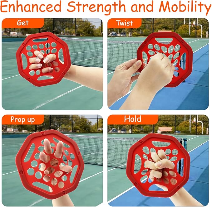 Hand Exercise Webs for Physical Therapy, Thickened 6.5" Hand Grip Strengthener Finger Exerciser for Therapy, Stress Relief Therapy Equipment for Finger Wrist Hands Foream - Medium