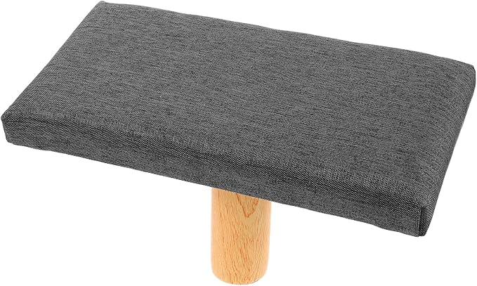 YARNOW Portable Single-Leg Zen Stool with Cushion Kneeling Bench for Meditation and Prayer Grey Seiza Seat Suitable for Adults Over