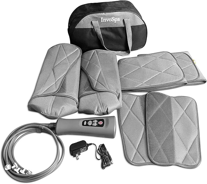 Leg Massager for Circulation - Foot and Calf Massager, Air Compression Leg Wraps Massage Boots Machine for Home Use Leg Massage - scd Machine for Calf, Thigh and Foot Massager, FSA or HSA Eligible