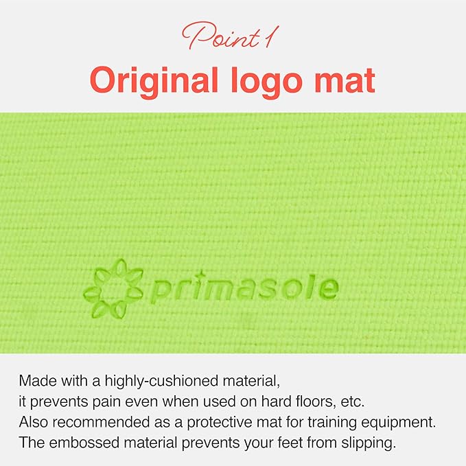 Primasole Yoga Mat with Carry Strap for Yoga Pilates Fitness and Floor Workout at Home and Gym Non-slip 9 colors