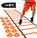 Yes4All Agility Ladder – Adjustable Speed & Agility Training Equipment for All Ages – Durable, Portable, Multiple Combo Sets Available