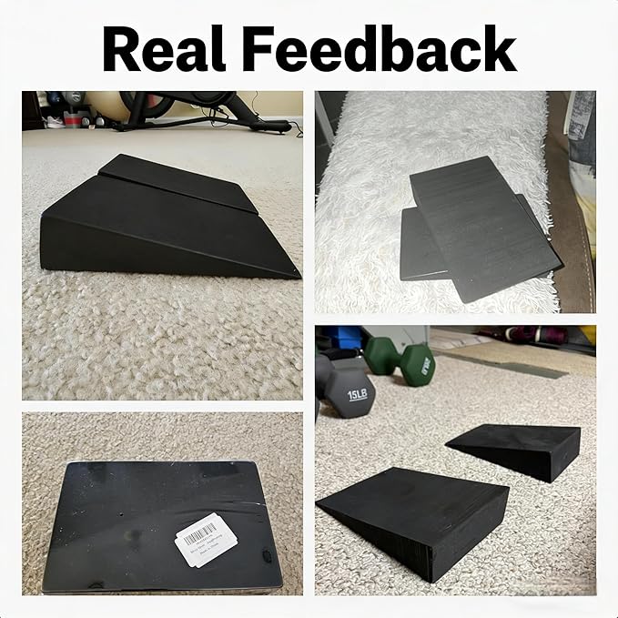 Foam Wedge Slant Board, 2-pcs Update Calf Stretcher, Squat Wedges for Yoga, Foot Rehabilitation and Stretching, and Physical Therapy
