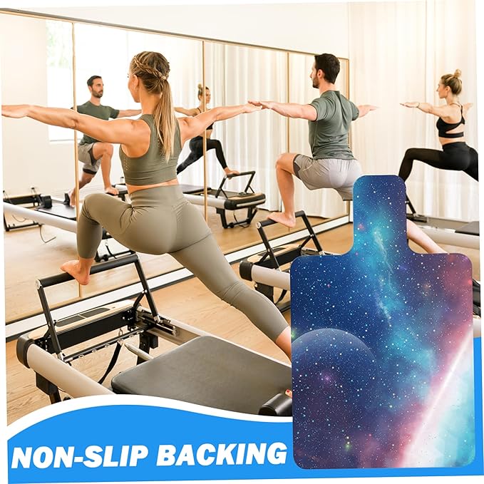 Pilates Mat 39''x24'' Non Slip Pilates Mat Sweat Absorbent Foldable and Portable Exercise Easy to Clean Accessories for Exercising Gym Accessories Thick