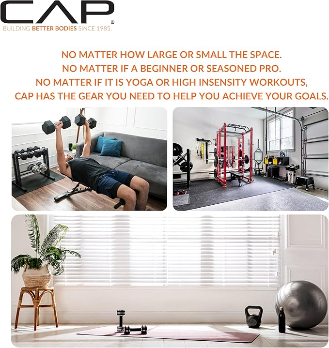 CAP Puzzle Exercise Mats | 3/4” Thick EVA Interlocking Foam Tiles for Home Gym Flooring | Multiple Options