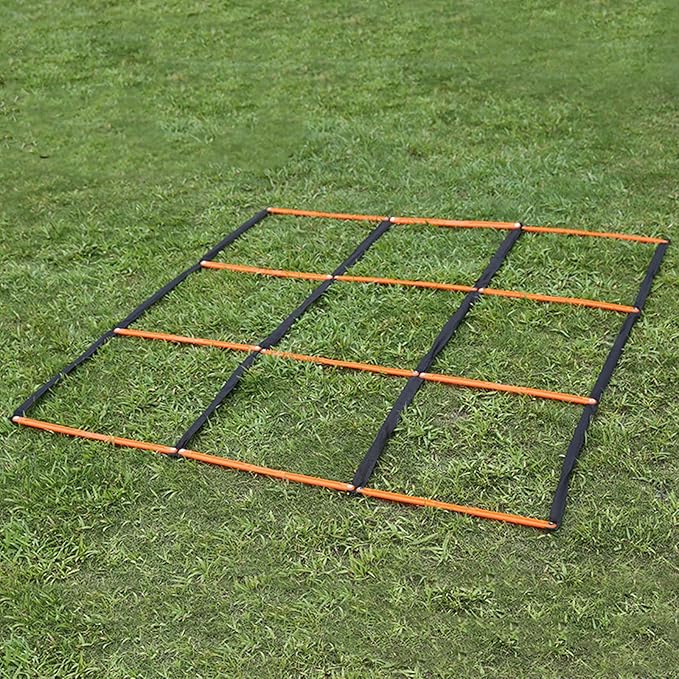 Multifunctional 9 Grids Agility Ladder for Sports Training Fitness and Footworks Drill Agility Train Enduring Balances Cores Skill Development