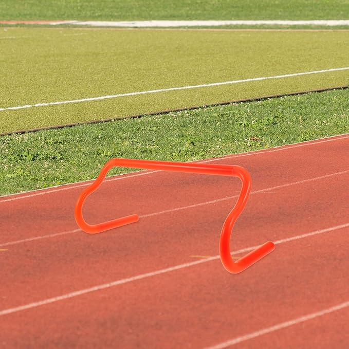 Orange PVC Football Training Hurdle with Detachable Structure for Speed and Power Improvement Lightweight Portable Sports Equipment for Speed and Core Exercises