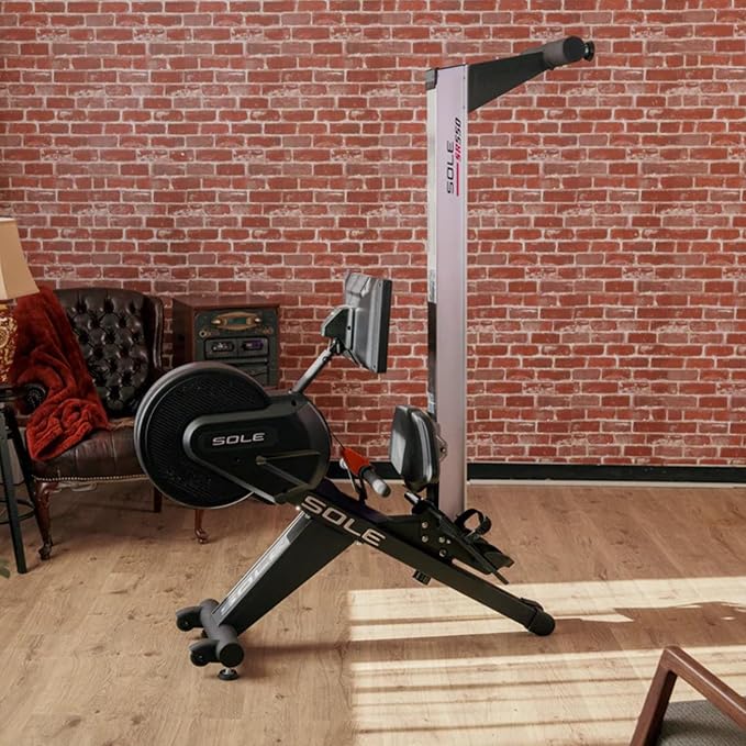 New 2023 Rowing Machine, SR550 Sole Fitness Rower, Foldable Rowing Machines for Home Use, Bluetooth, Touch Screen, Heart Monitoring, Air & Magnetic Resistance Row Machine, Rowers for at Home Exercise