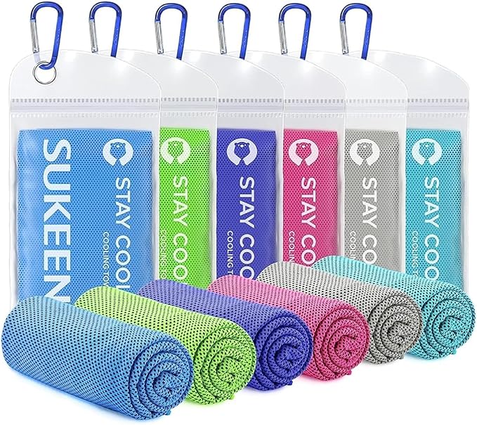 Sukeen Cooling Towel (40"x12"), Ice Towel, Soft Breathable Towel for Yoga, Sport, Running, Gym, Workout, Camping, Fitness, Workout & More Activities