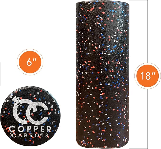Foam Rollers – 6 x 18 Inch High Density EPP Foam Roller for Back Stretching – Premium Quality and Comfortable – Ideal for Physical Therapy, Post-Injury, Deep Tissue Muscle Massage