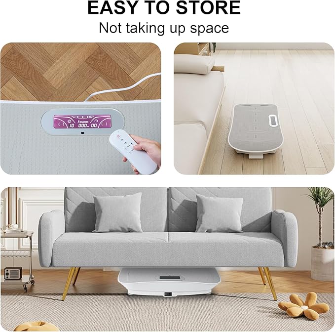 Full Body Vibration Platform Crazy Fitness Massage 10-Frequency Weight Loss & Fat Burner Shaking Machine for Unisex