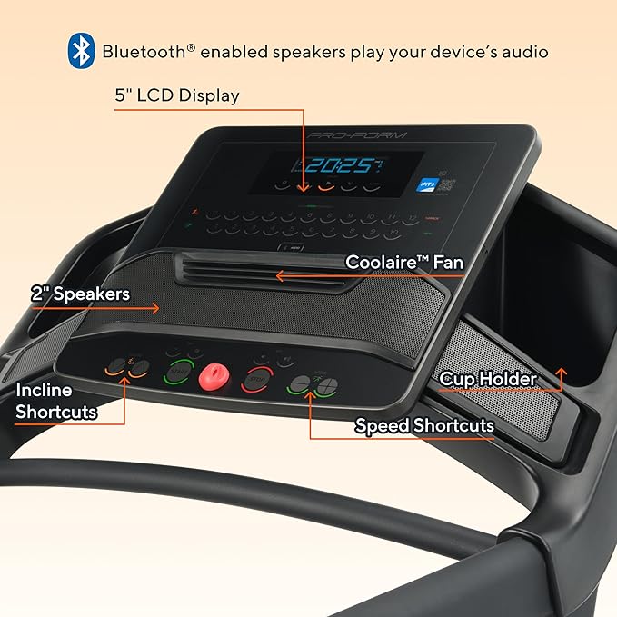 Proform Carbon Treadmills: Treadmills for Walking and Running with Built-in Fan and SpaceSaver Design