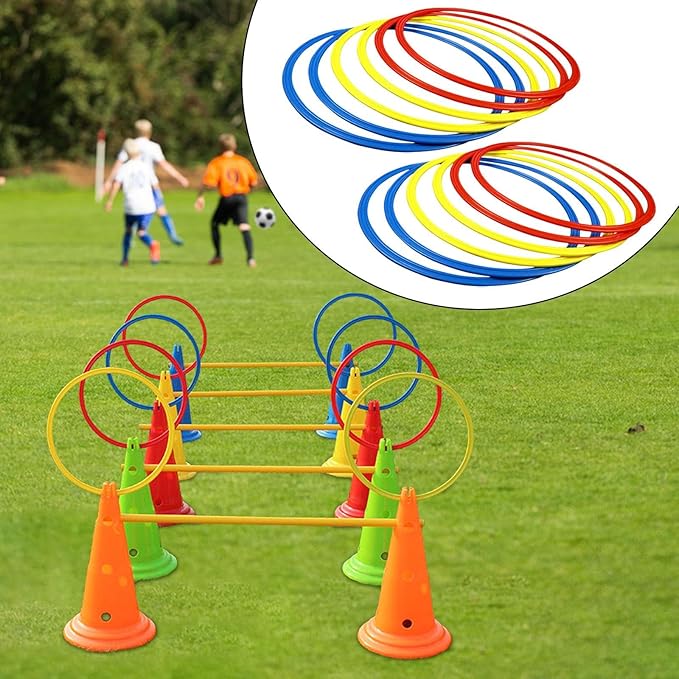 Agility Training Rings Football Training Agility Ring Workout Equipment Home Gym Portable for Kids Sports Rugby