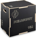 Philosophy Gym 3 in 1 Non-Slip Wood Plyo Box- Jump Plyometric Box for Training and Conditioning