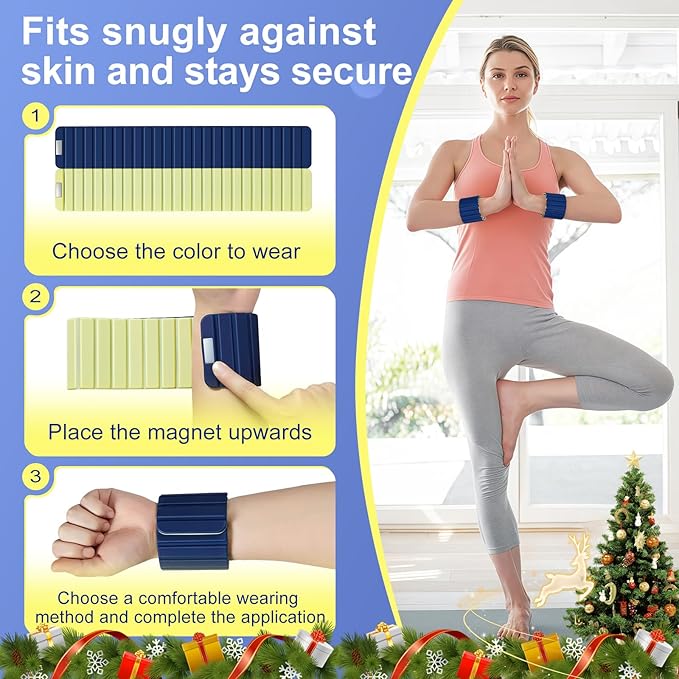 2025 Upgraded Magnetic Ankle Weights for Women, Wrist Weights,Silicone (Waterproof), Non-Slip, Easy Wear, Adjustable (Men & Women), Ideal for Jogging/Yoga/Pilates & More, Great Gift.（2 Pack）