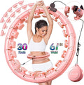 30/24/12 Knots, Upgraded Magnetic Lock Weighted Hula Hoop for Kids Adults Weight Loss, Infinity Hoop Plus Size, Home Indoor Outdoor, Fitness Exercise, Abdominal Toner