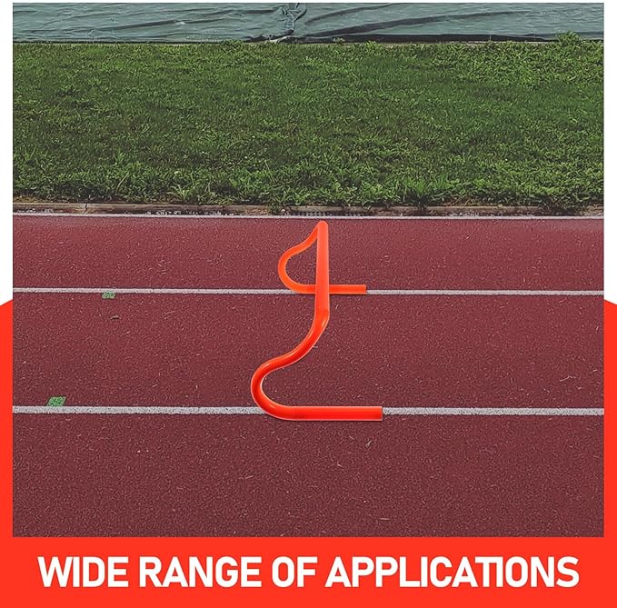 Portable Orange Training Hurdle for Outdoor Agility and Speed Practice Detachable Heat-Resistant PVC Flexibility Rack Lightweight for Football and Athletic Drills